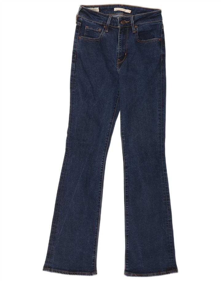 Levi's Womens 725 High Rise Bootcut Jeans W25 L30 Blue Lyocell