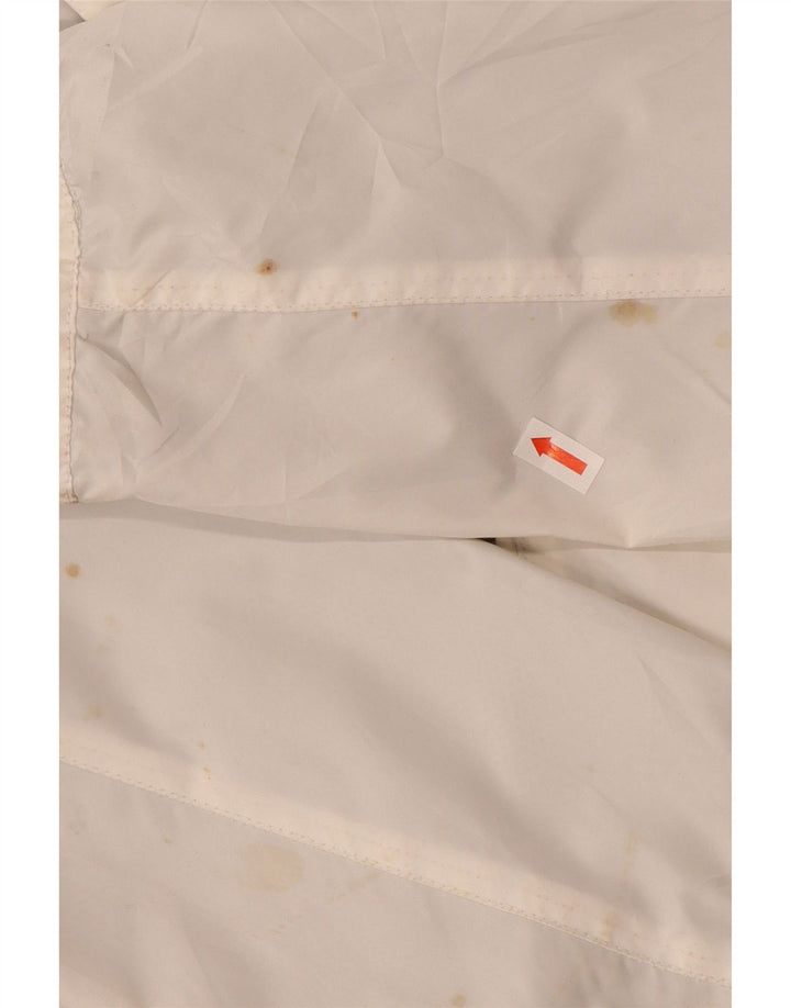 SERGIO TACCHINI Womens Rain Jacket IT 42 Medium White Polyester