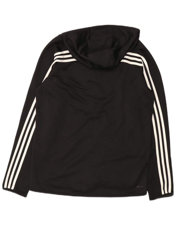 Adidas Mens Climalite Zip Hoodie Sweater Large Black Polyester