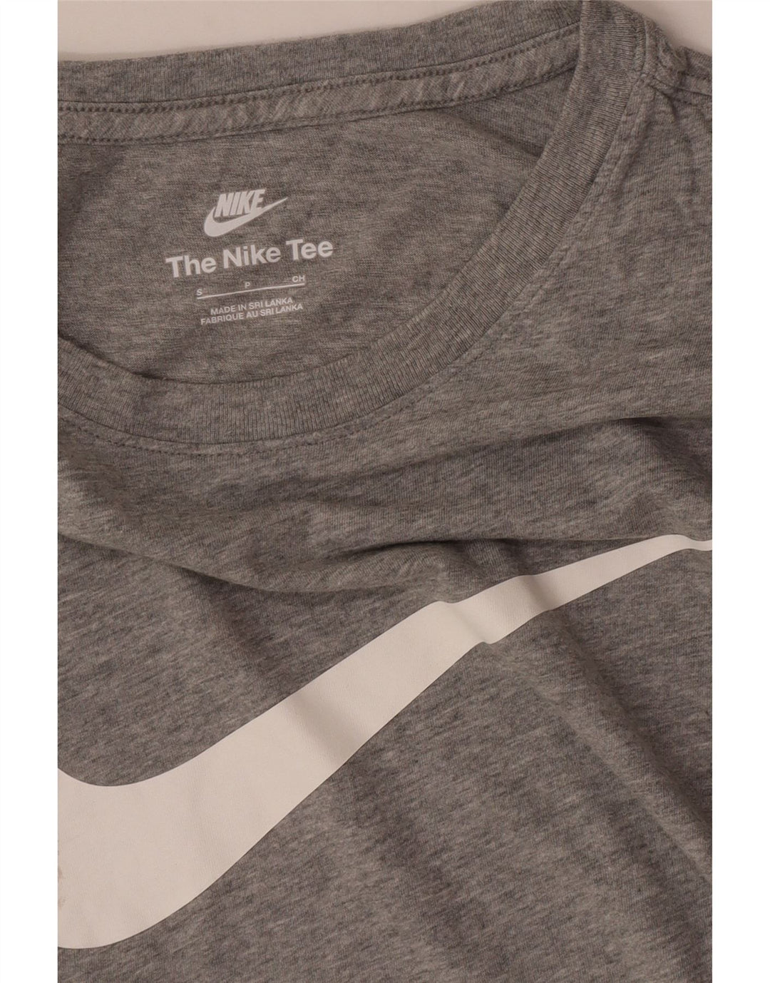 Nike Mens Graphic T-Shirt Top Small Grey Flecked