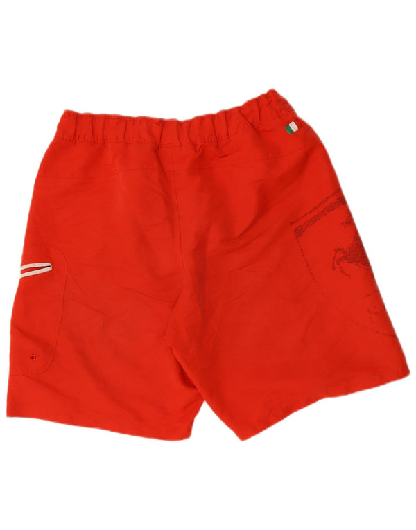 Puma Mens Ferrari Graphic Swimming Shorts Medium Red Polyester