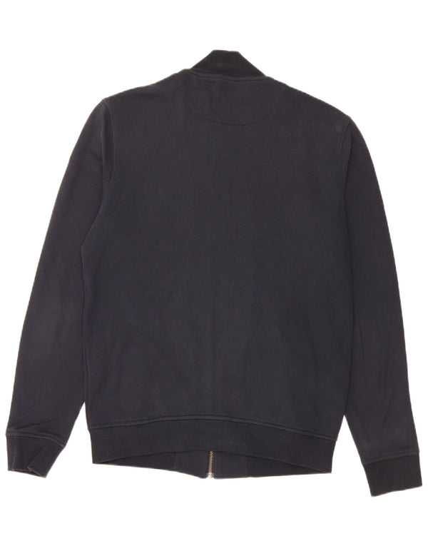 LYLE & SCOTT Mens Tracksuit Top Jacket Medium Navy Blue Cotton