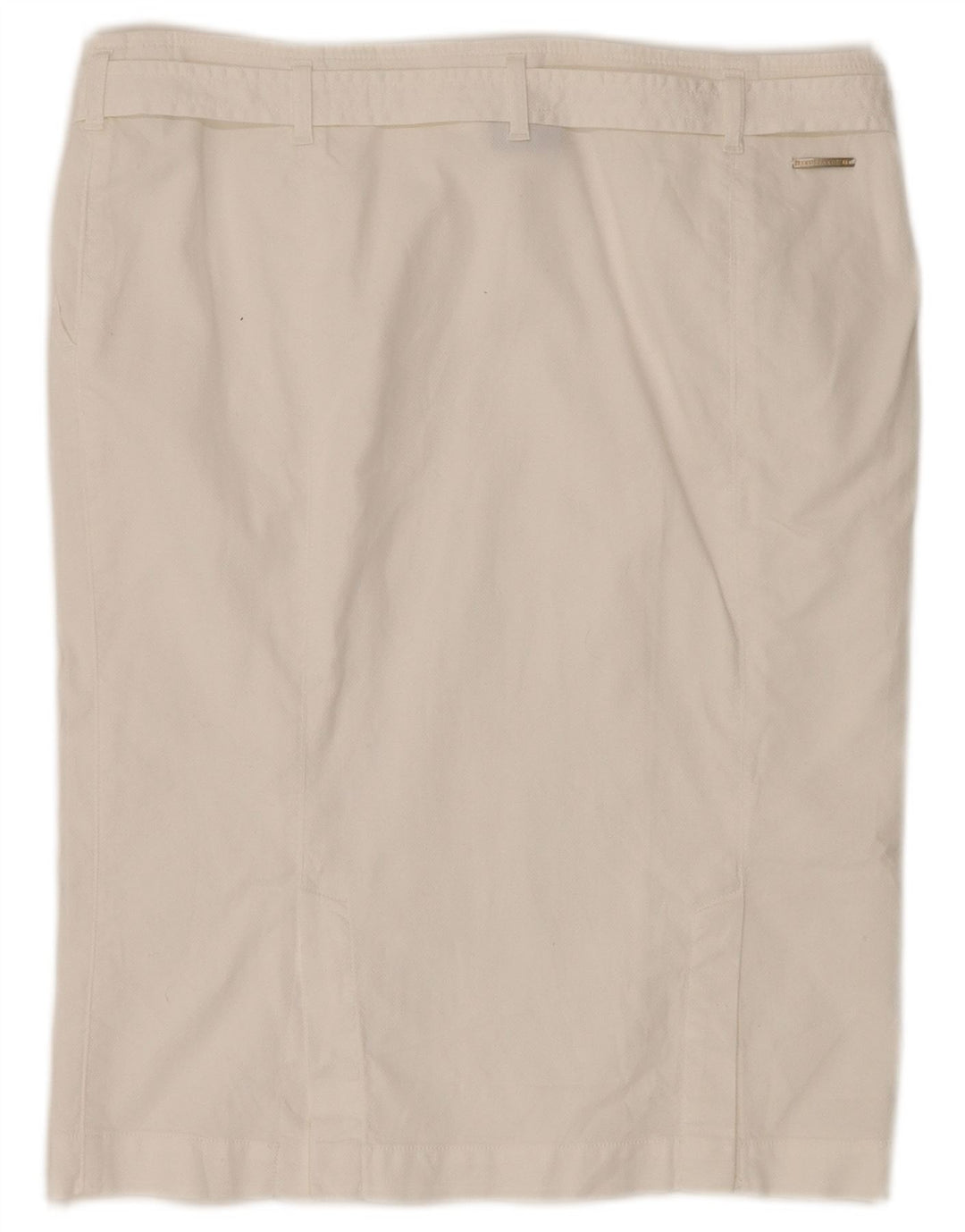 TRUSSARDI Womens Straight Skirt IT 46 Large W34  White