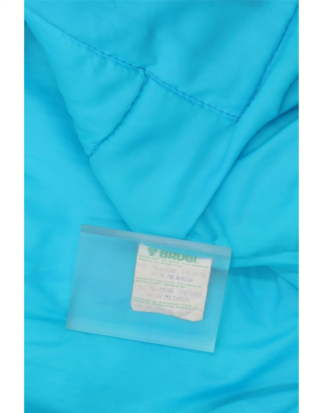 Brugi Mens Windbreaker Jacket IT 50 Large Blue Colourblock Polyamide