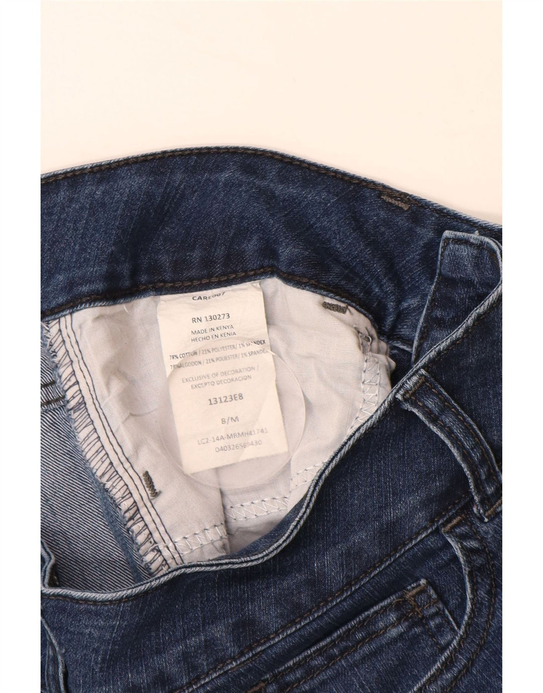 LEE Womens Riders Loose Fit Capri Jeans US 8 Medium W28 L18 Blue Cotton