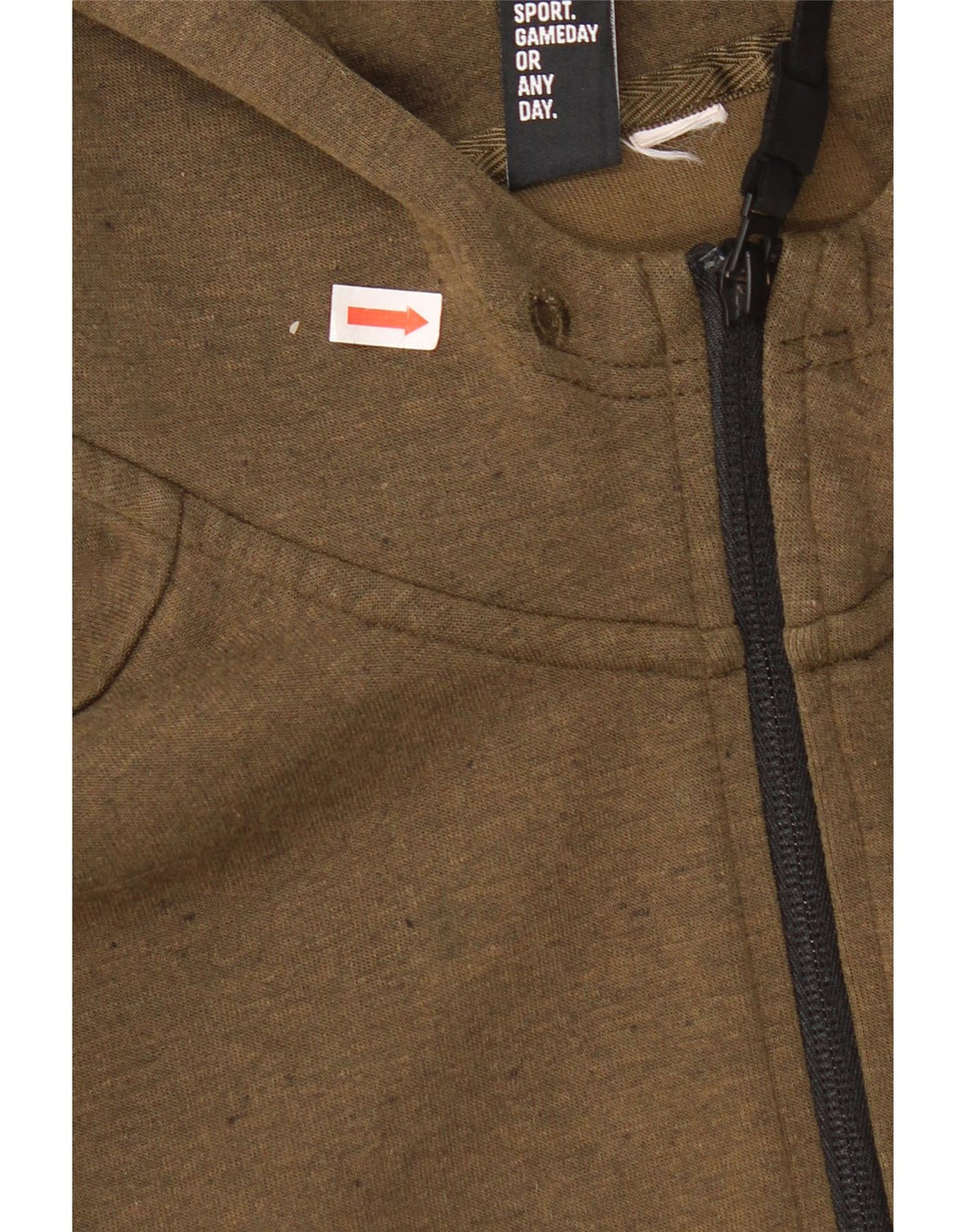 Adidas Mens Graphic Zip Hoodie Sweater Medium Khaki