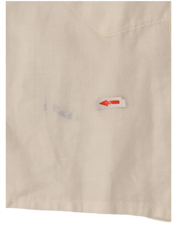 Vintage Womens A-Line Dress UK 14 Medium Beige