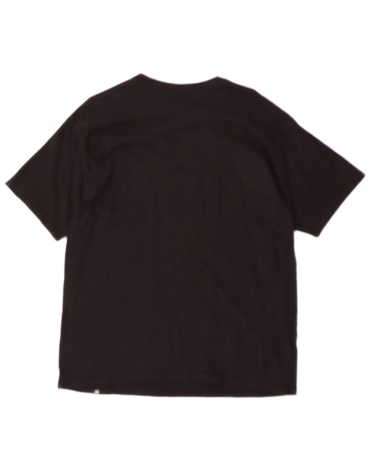 HURLEY Mens Graphic T-Shirt Top Large Black Cotton