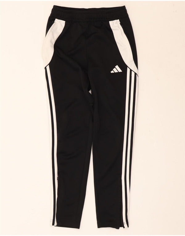 ADIDAS Boys Aeroready Tracksuit Trousers 11-12 Years  Black Colourblock