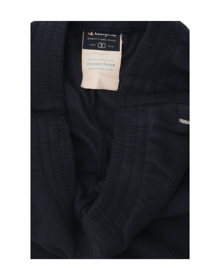 CHAMPION Mens Fleece Tracksuit Trousers Small  Navy Blue Polyester