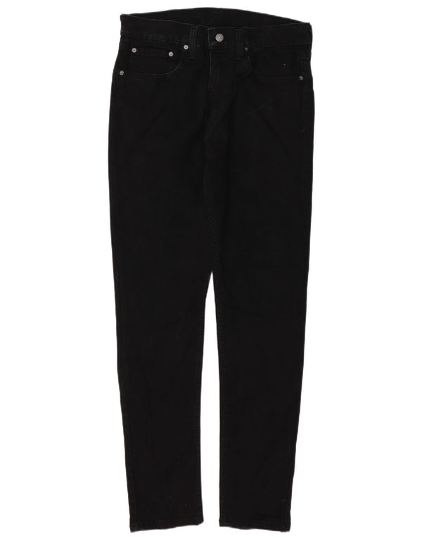 LEVI'S Mens 512 Slim Tapered Jeans W34 L32 Black Cotton