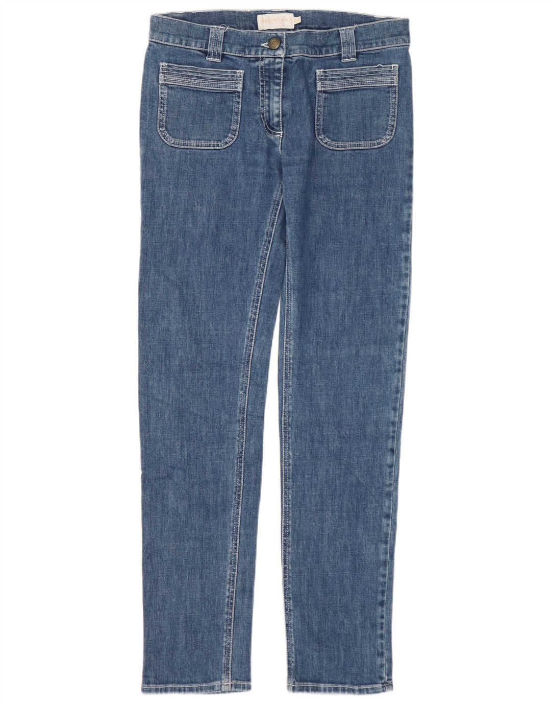 Valentino Womens Slim Jeans IT 40 Small W28 L30 Blue