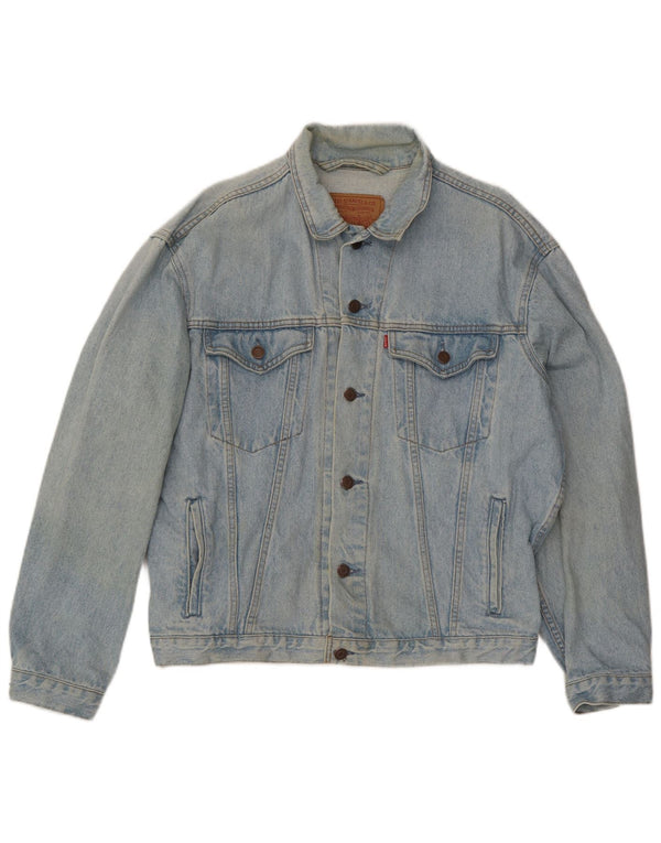 Levi's Mens Denim Jacket UK 38 Medium Blue