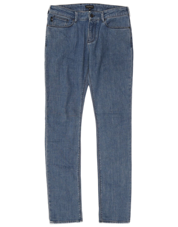 Emporio Armani Boys Slim Jeans 15-16 Years W32 L33 Blue Cotton