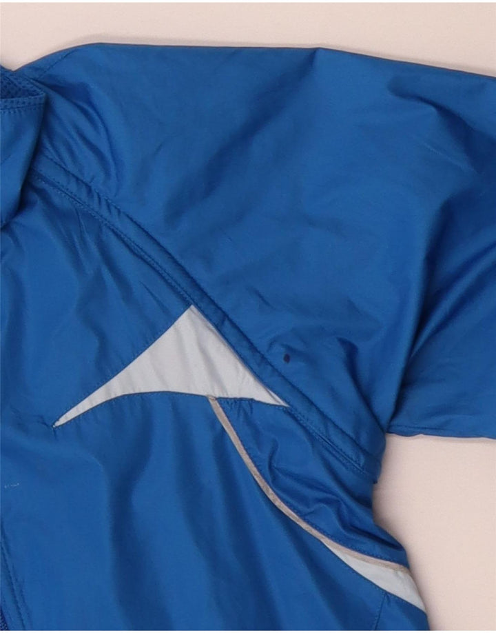 Nike Womens Rain Jacket UK 10/12 Medium Blue Colourblock Polyester