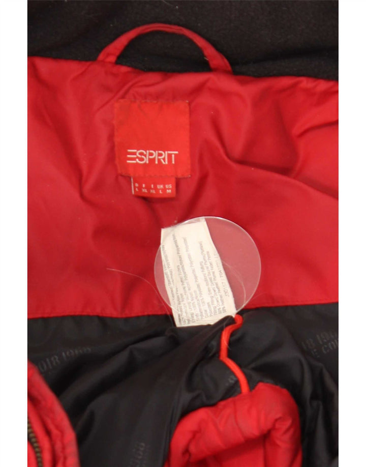 Esprit Mens Padded Jacket UK 40 Large Red Nylon