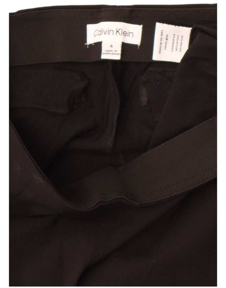Calvin Klein Womens Leggings US 4 Small  Black Rayon