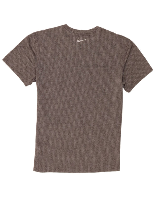 Nike Mens Dri Fit T-Shirt Top Large Grey Polyester