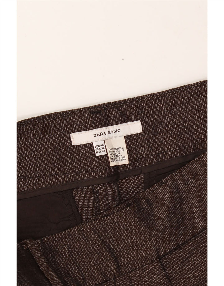 ZARA Womens Bootcut Chino Trousers EU 42 Large W32 L34 Brown Polyester Vintage Zara and Second-Hand Zara from Messina Hembry 