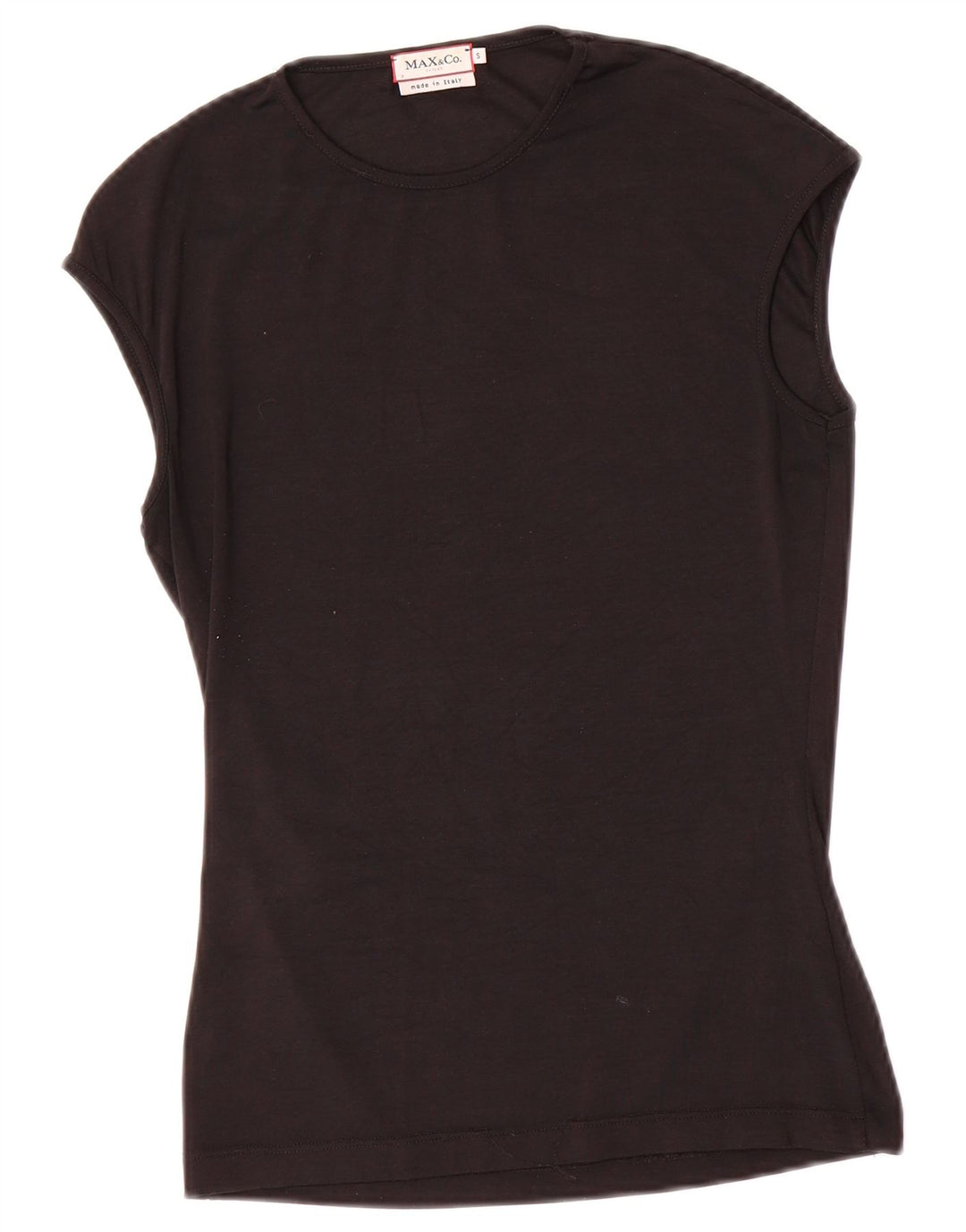 Max & Co. Womens Vest Top UK 8 Small Black