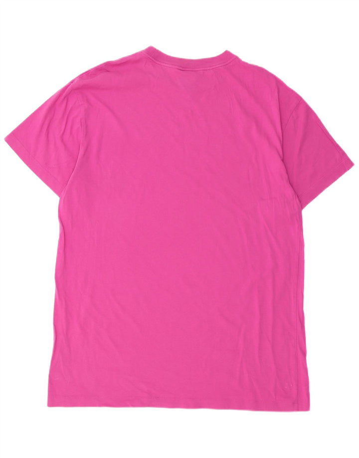 NIKE Mens T-Shirt Top Large Pink Cotton