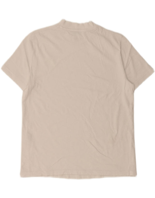 Zara Mens T-Shirt Top Small Off White Cotton