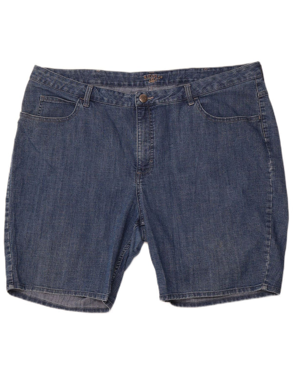 LEE Womens Riders Denim Shorts US 24 4XL W44  Blue Cotton