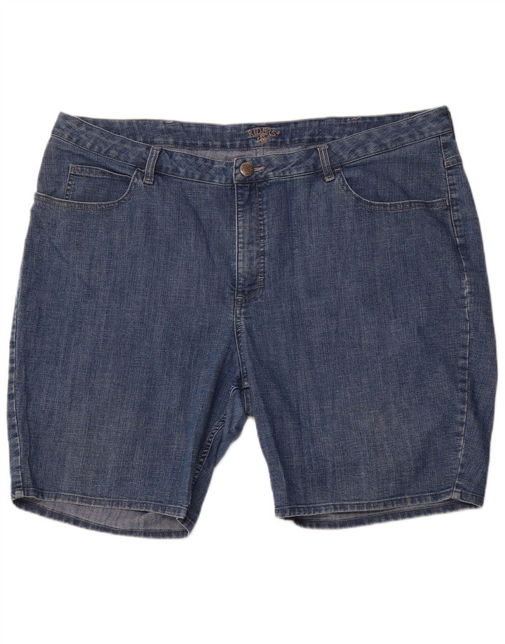 LEE Womens Riders Denim Shorts US 24 4XL W44  Blue Cotton
