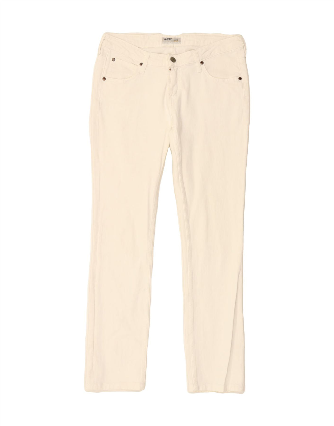LEE Womens Norma Slim Jeans W30 L30 White Cotton Vintage Lee and Second-Hand Lee from Messina Hembry 