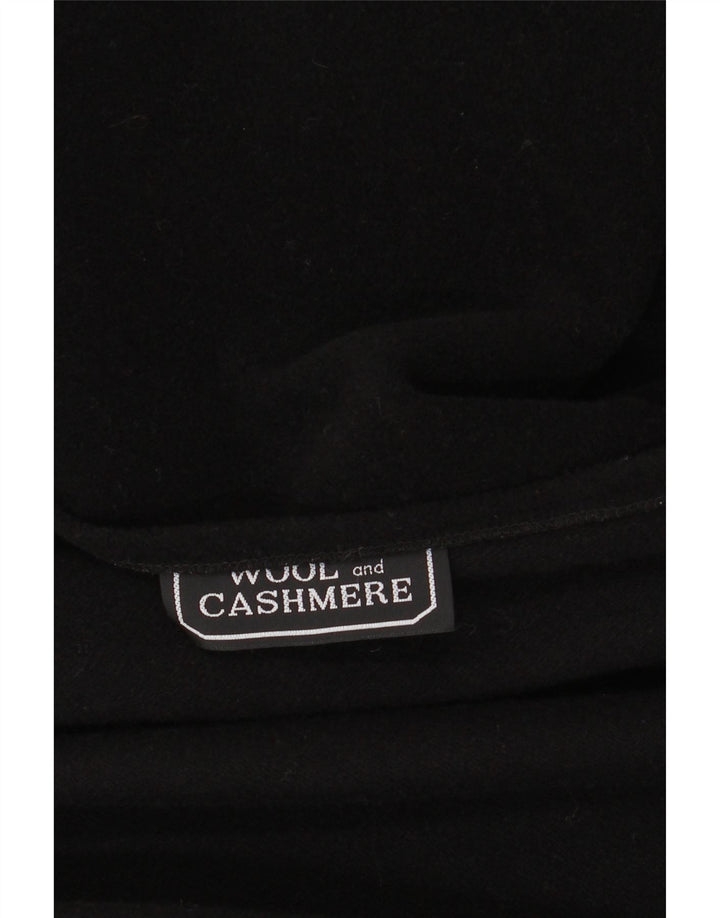 Vintage Womens Poncho Coat One Size  Black Wool