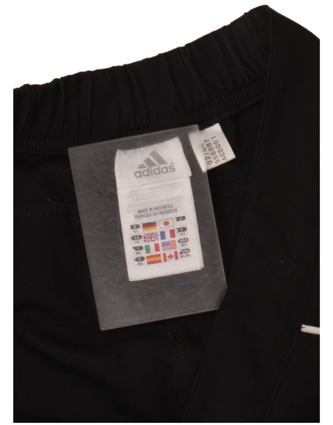 ADIDAS Womens Tracksuit Trousers UK 14 Medium  Black Polyester