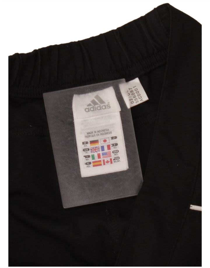 ADIDAS Womens Tracksuit Trousers UK 14 Medium  Black Polyester
