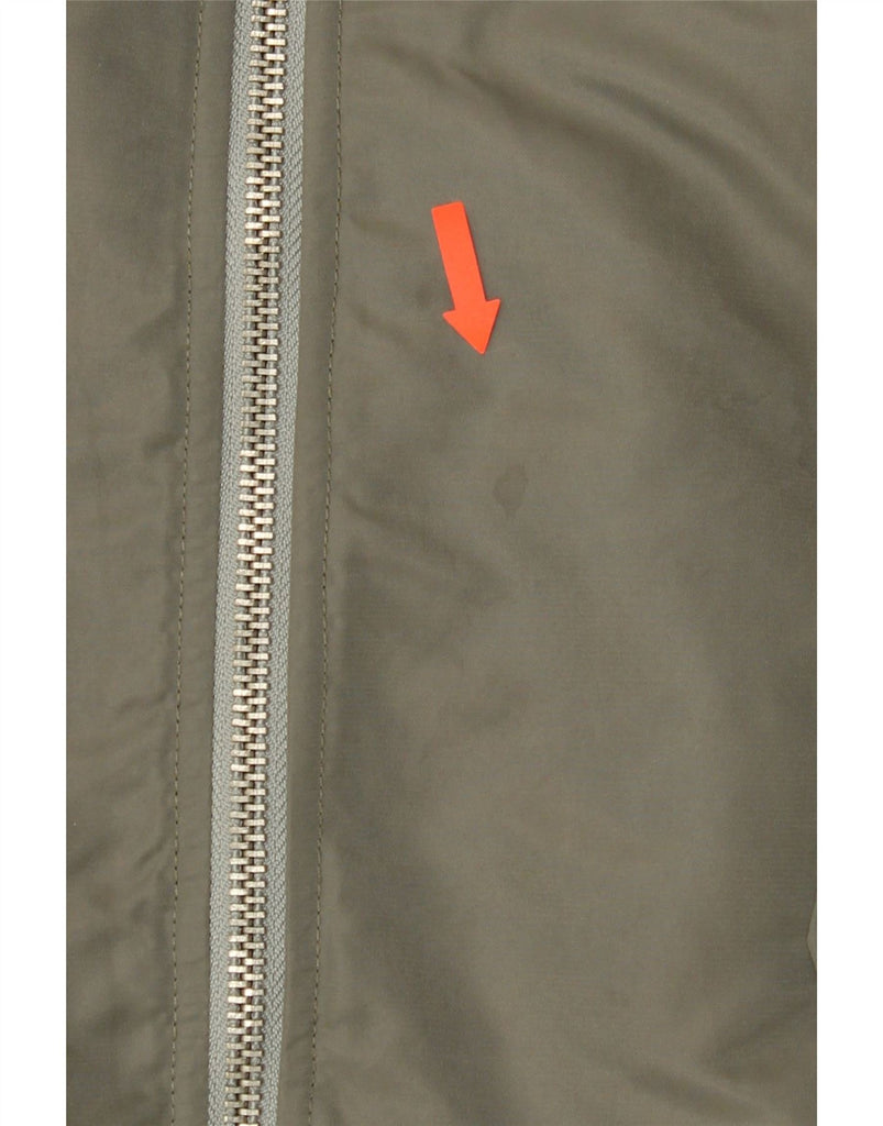 SCHOTT Womens Bomber Jacket UK 12 Medium Green Nylon Vintage Schott and Second-Hand Schott from Messina Hembry 