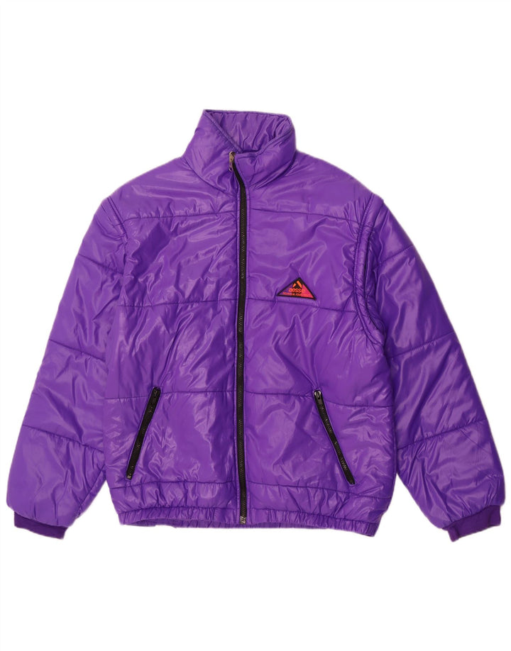 Aesse Mens Padded Jacket UK 38 Medium Purple Polyamide