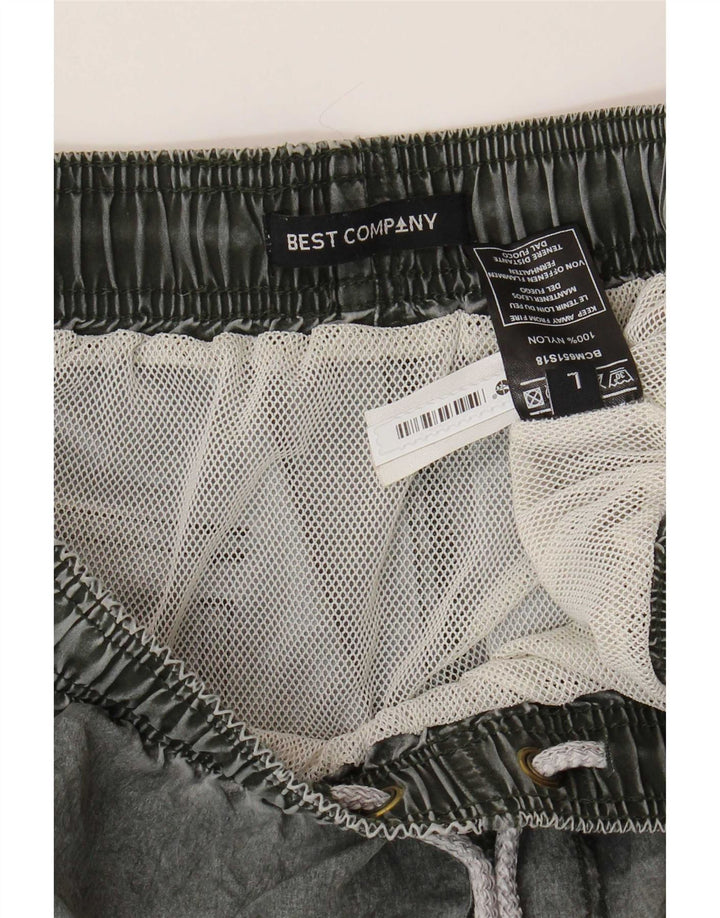 Best Company Mens Swimming Shorts Large Grey Nylon