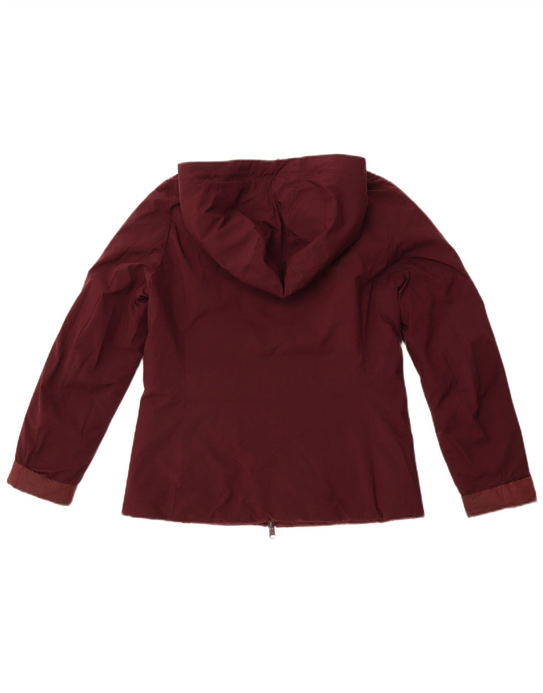 REFRIGUE Womens Hooded Reversible Padded Jacket UK 10 Small Burgundy