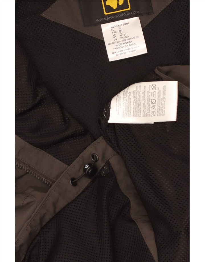 JACK WOLFSKIN Womens Sleeveless Tracksuit Top Jacket UK 18/20 XL Grey