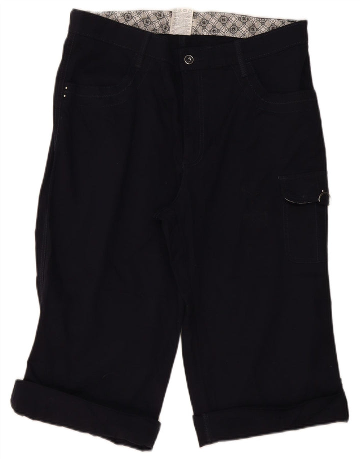 LEE Womens Cargo Bermuda Shorts US 14 XL W34  Navy Blue Cotton