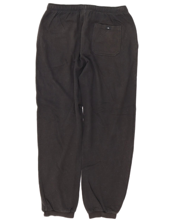 Quiksilver Mens Graphic Tracksuit Trousers Joggers Large Black Cotton