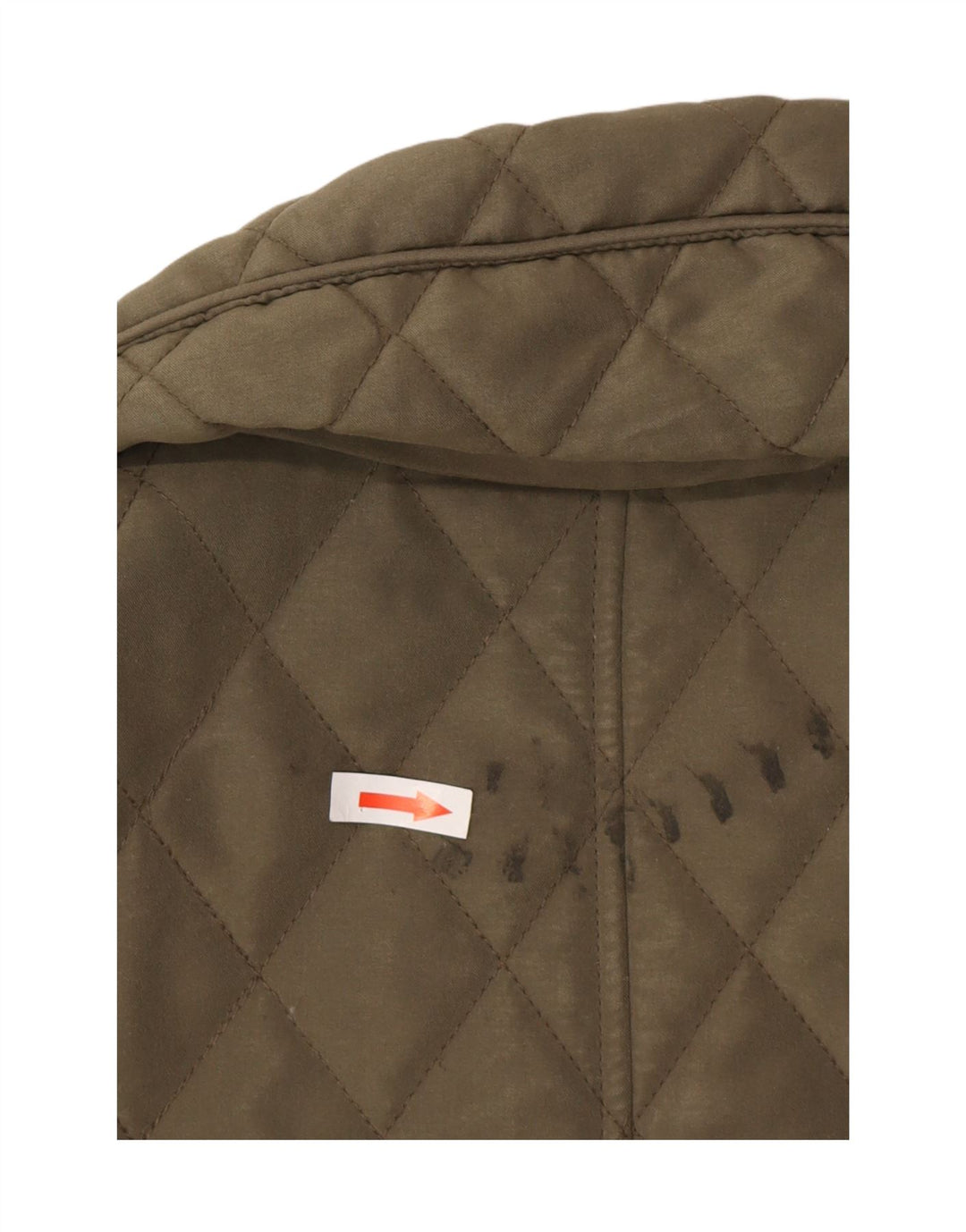 Marks & Spencer Womens Quilted Jacket UK 16 Large Green Polyester