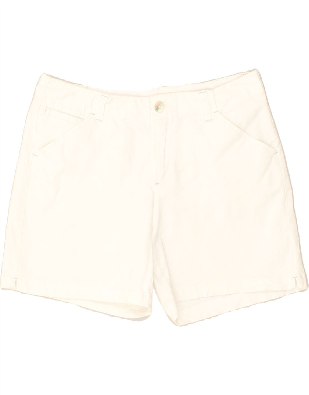 LEE Womens Mid Rise Casual Shorts W32 Large  White | Vintage Lee | Thrift | Second-Hand Lee | Used Clothing | Messina Hembry 