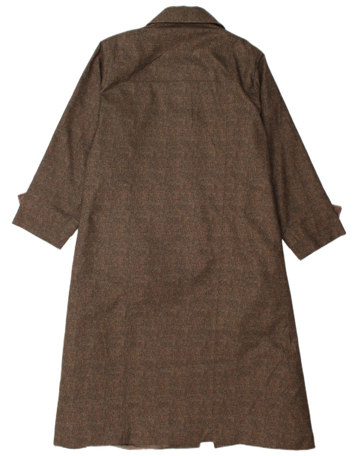 Vintage Womens Overcoat UK 14 Medium Brown