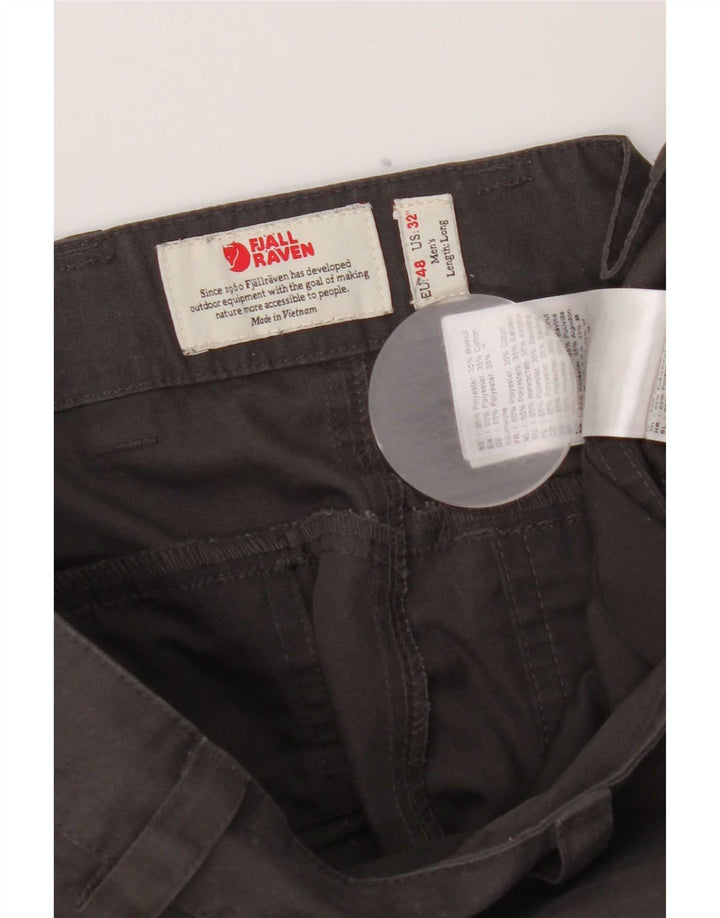 Fjall Raven Mens Straight Cargo Trousers EU 48 Medium W32 L31 Grey
