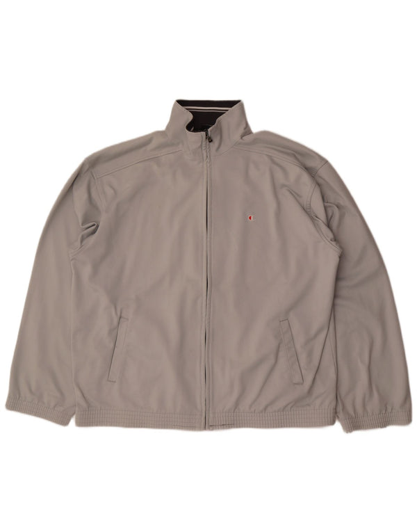 Champion Mens Tracksuit Top Jacket 2XL Grey