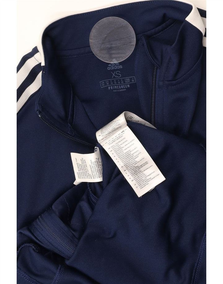 ADIDAS Mens Aeroready Tracksuit Top Jacket XS Navy Blue Polyester