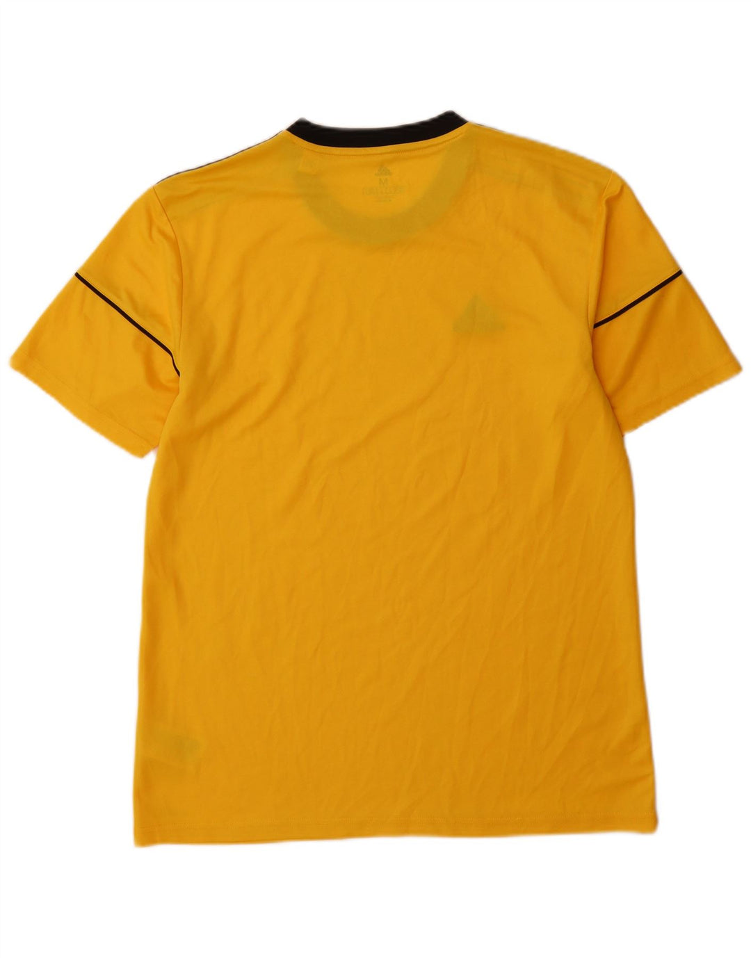 Adidas Mens Climalite T-Shirt Top Medium Yellow Polyester