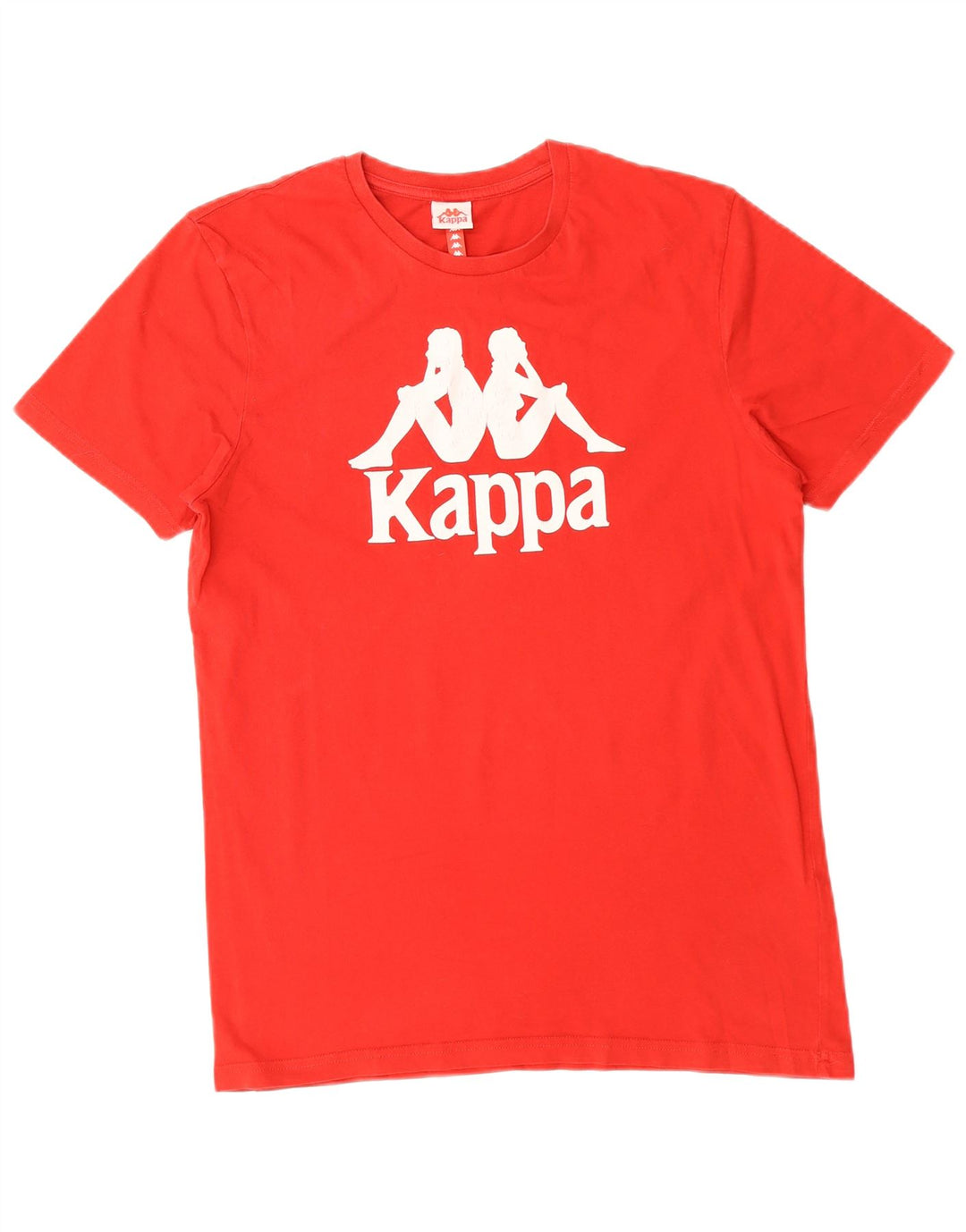 KAPPA Mens Graphic T-Shirt Top Medium Red Cotton
