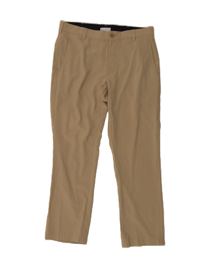 IZOD Womens Golf Straight Chino Trousers W32 L29 Beige Polyester Vintage Izod and Second-Hand Izod from Messina Hembry 