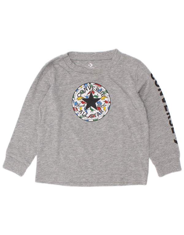 Converse Baby Boys Chuck Taylor Graphic Top Long Sleeve 18-24 Months Grey