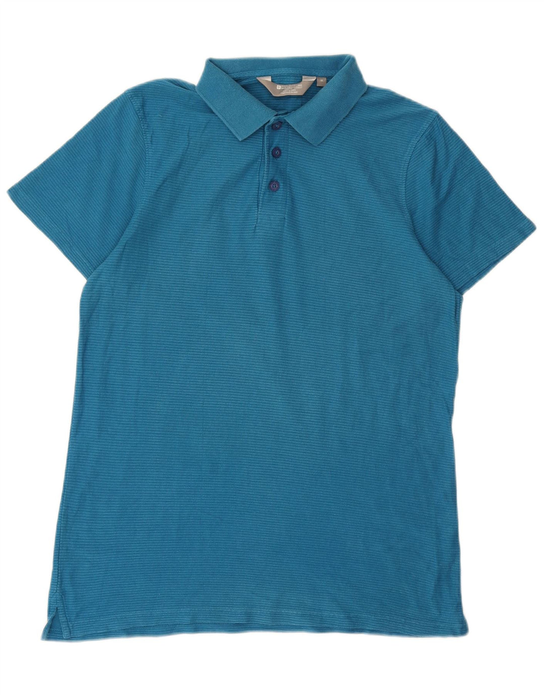 Mountain Warehouse Mens Polo Shirt Medium Blue Pinstripe Cotton